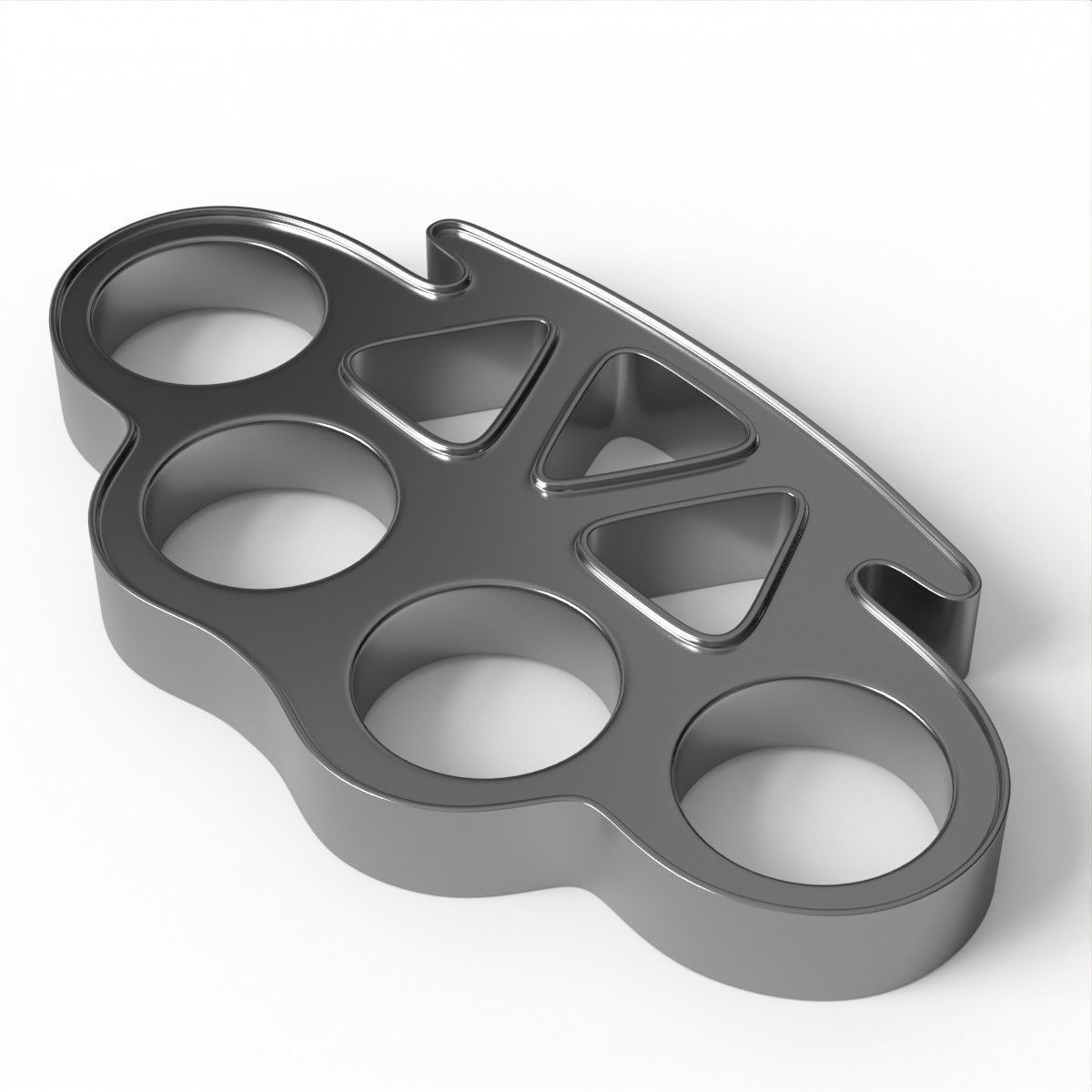 Brass Knuckles 3D model OBJ FBX STL BLEND DAE