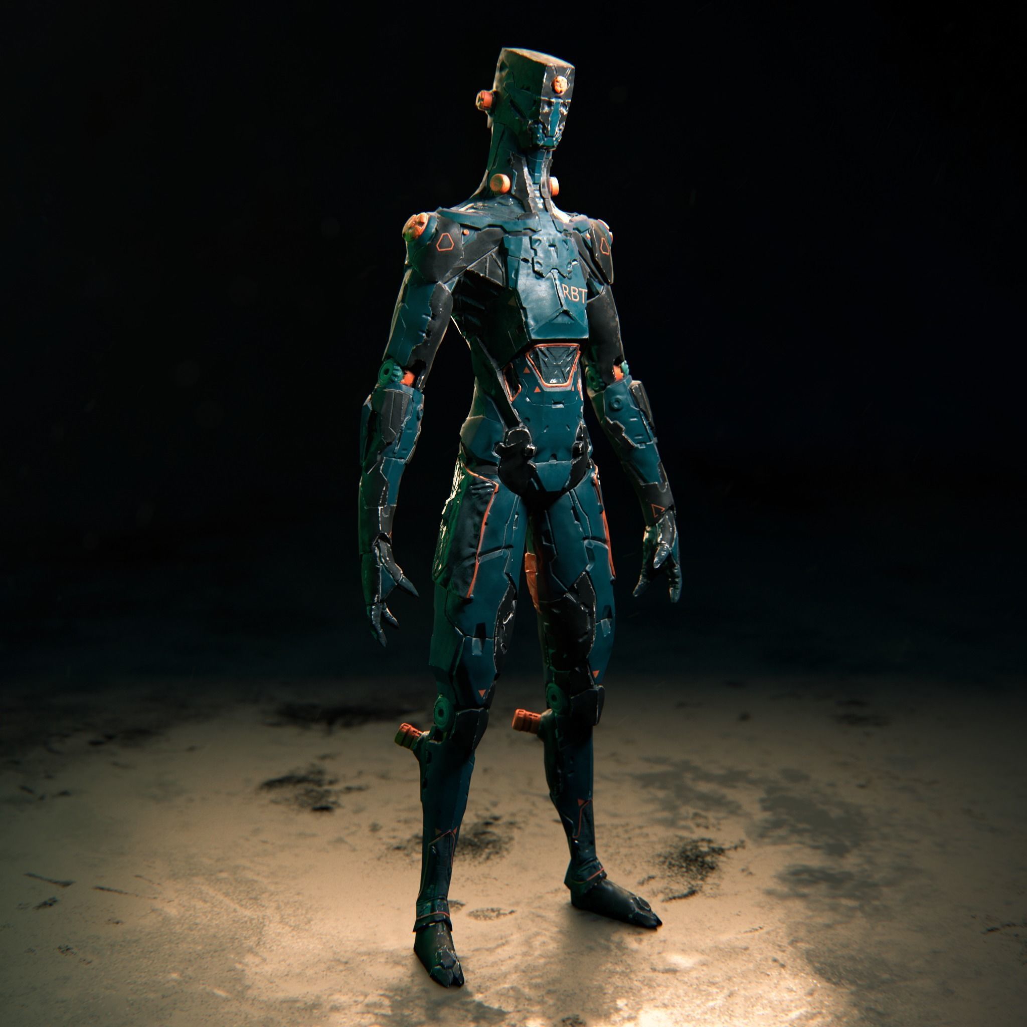 3D model Robot RBT VR / AR / low-poly | CGTrader