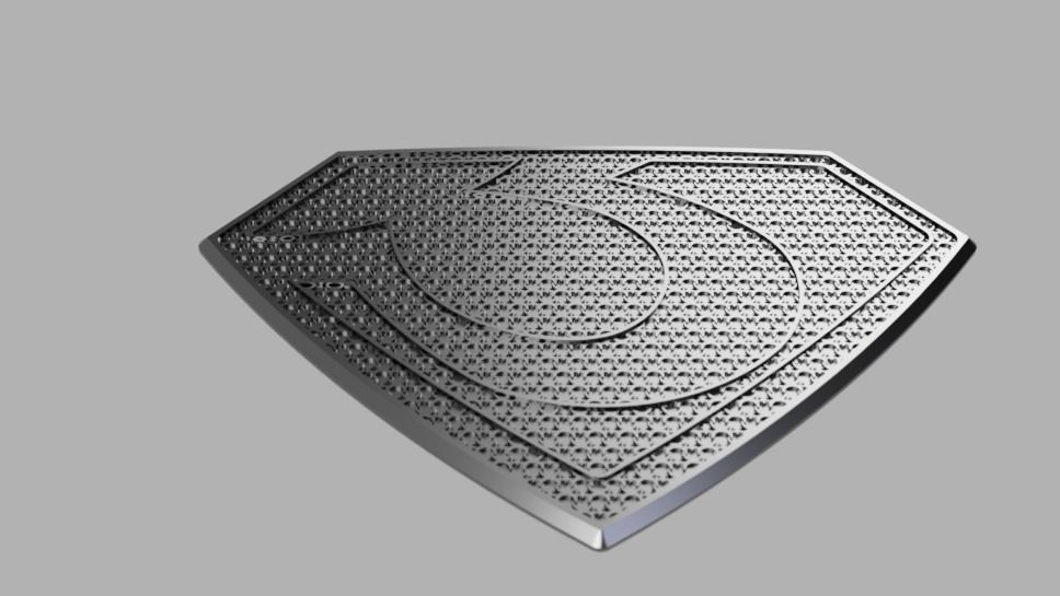 Zod Chest Emblem 3D model 3D printable CGTrader