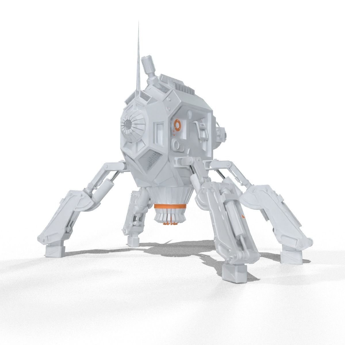 Futuristic Droid Robot free 3D model | CGTrader