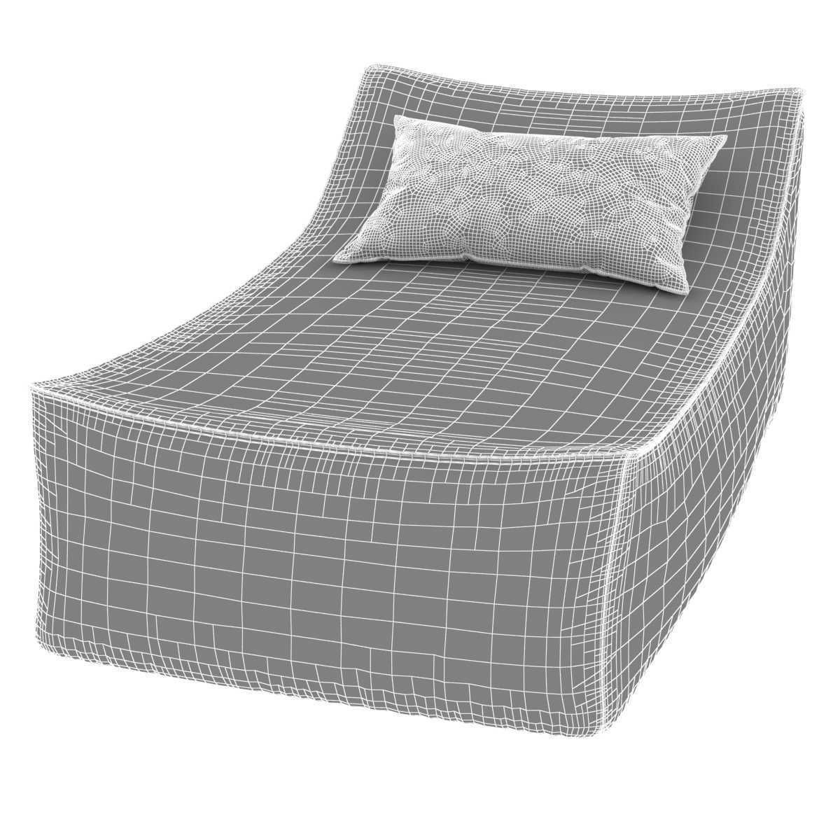 Restoration Hardware CHAISE 3D model CGTrader
