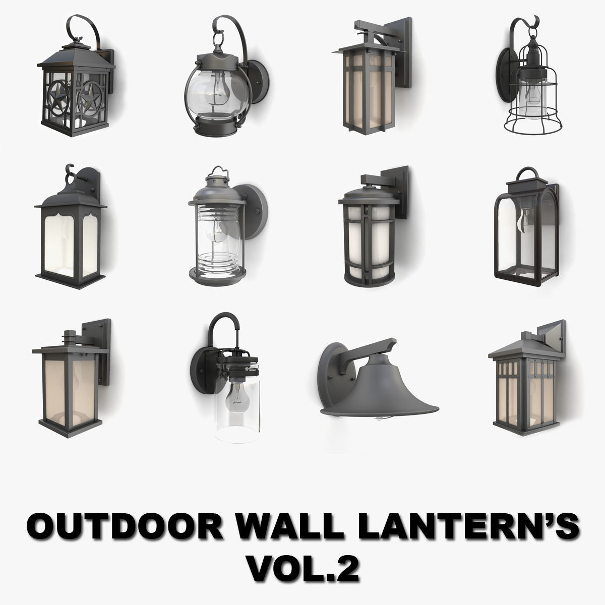 Outdoor wall lanterns collection 2