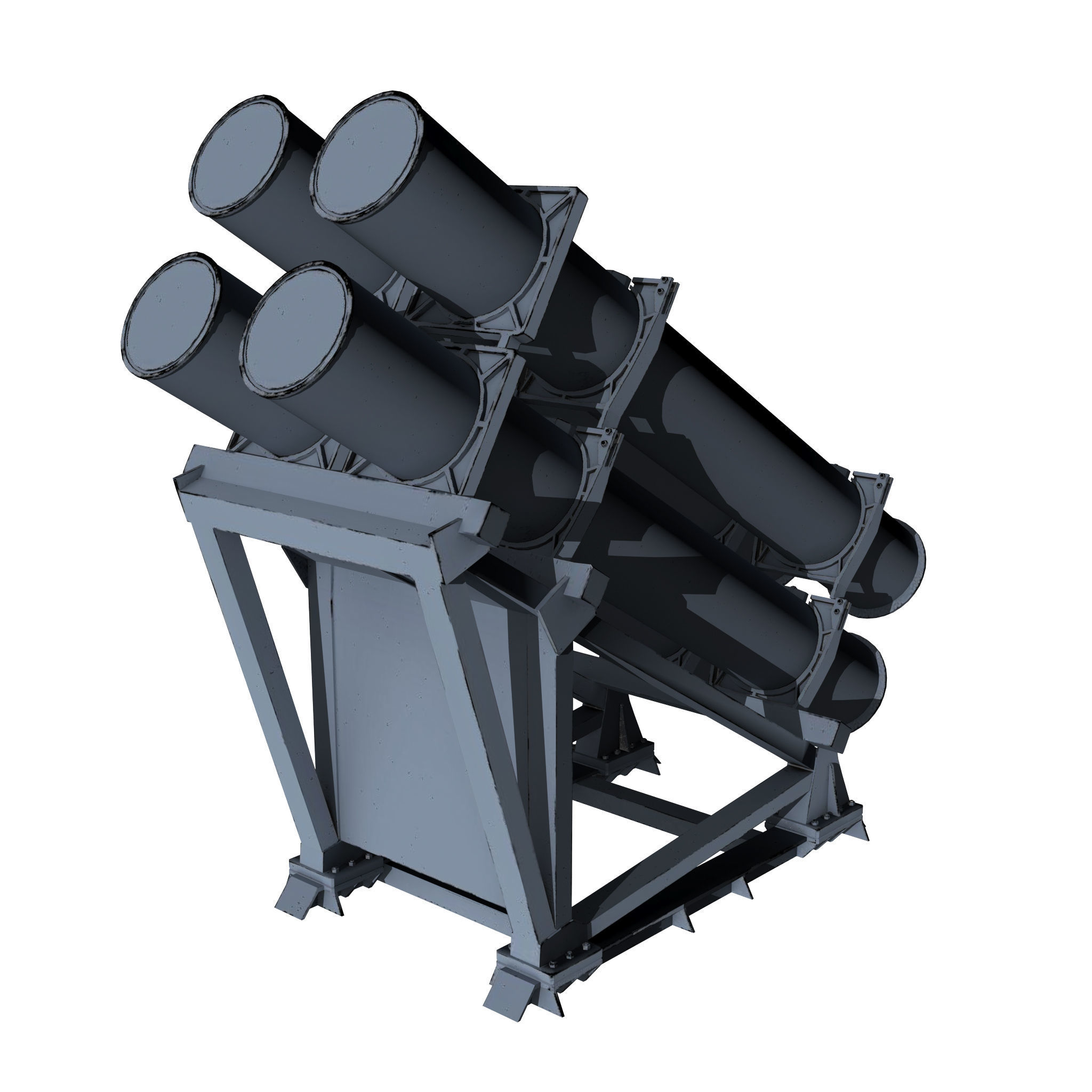 3D model Harpoon Missile Launcher VR / AR / low-poly | CGTrader