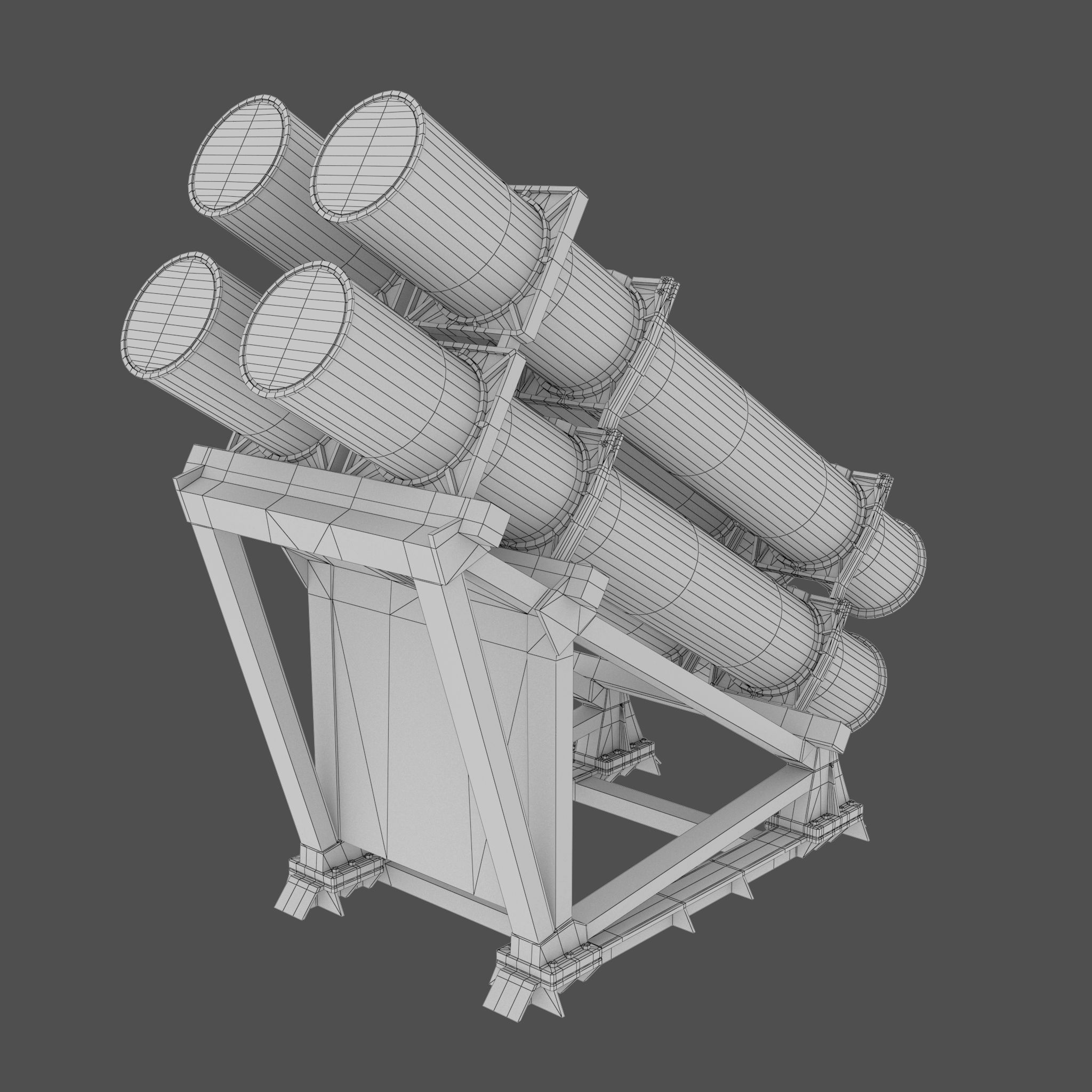3D model Harpoon Missile Launcher VR / AR / low-poly | CGTrader