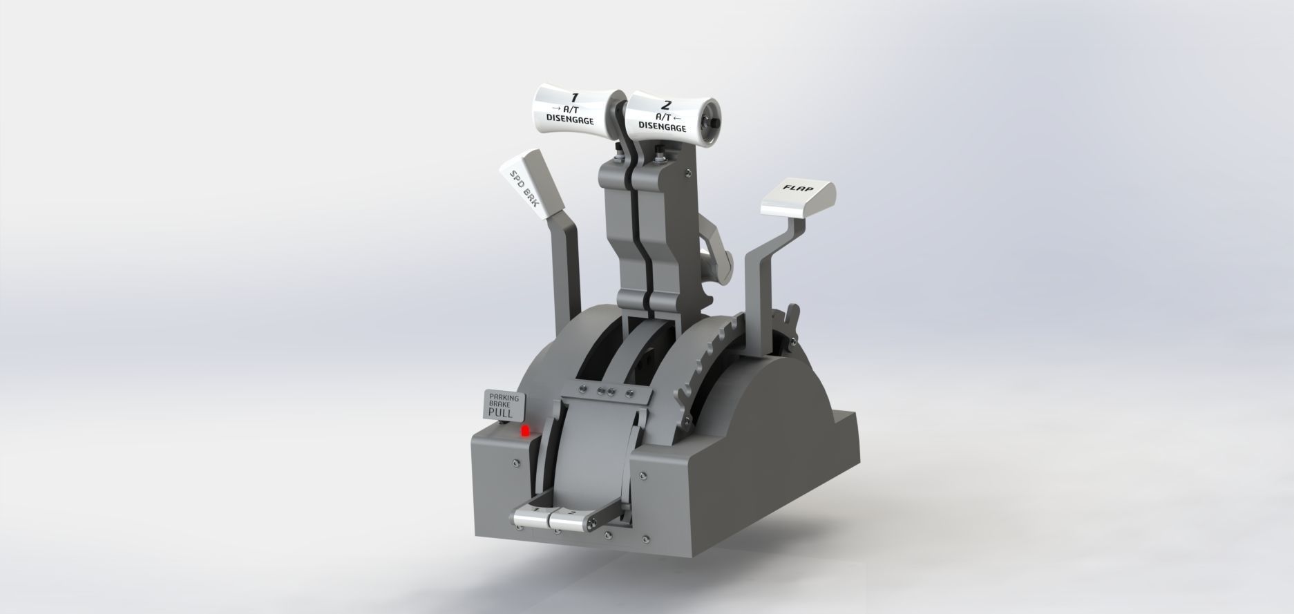 BOEING 737 THROTTLE QUADRANT 3D model 3D printable CGTrader