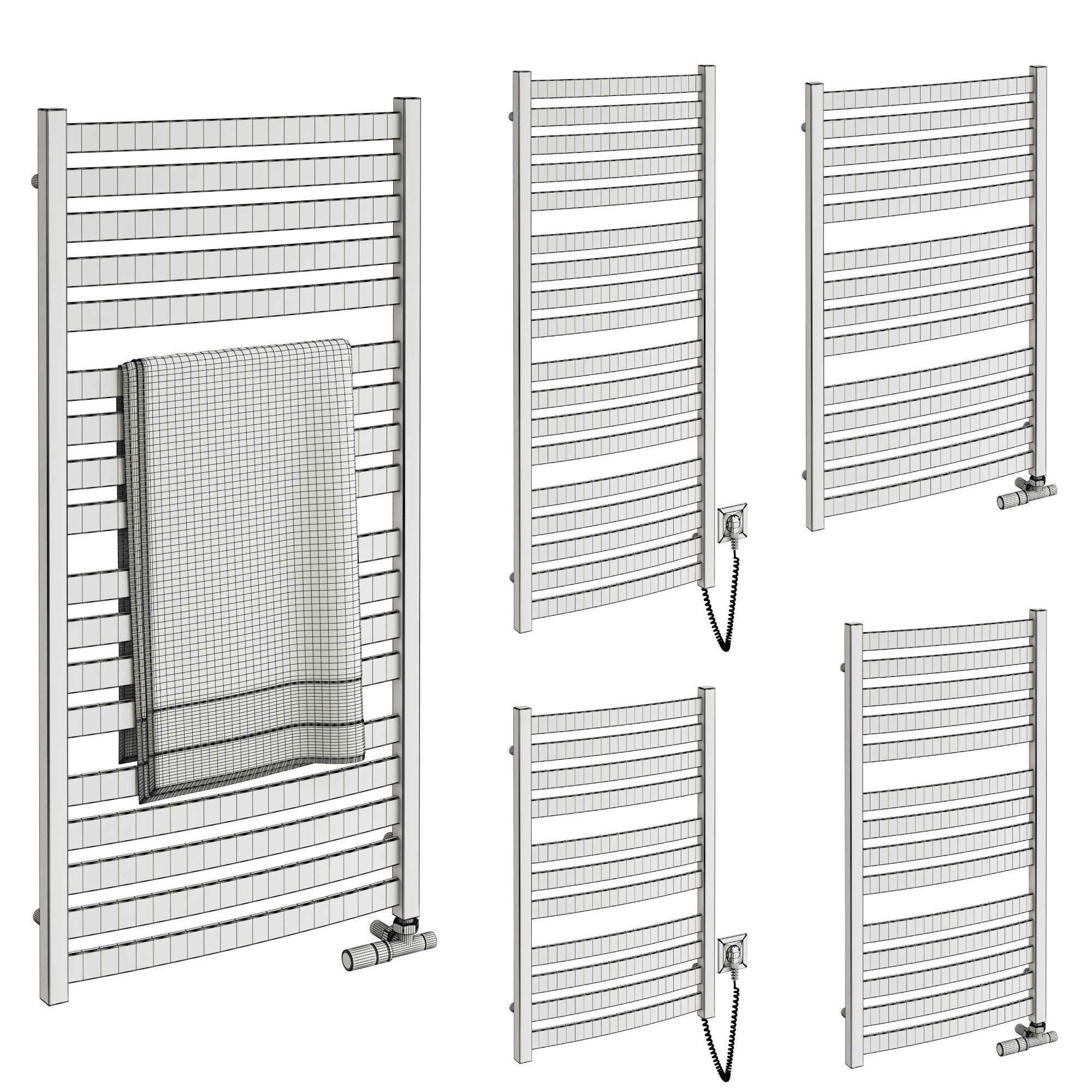 Terma Heated towel rail 3D model CGTrader