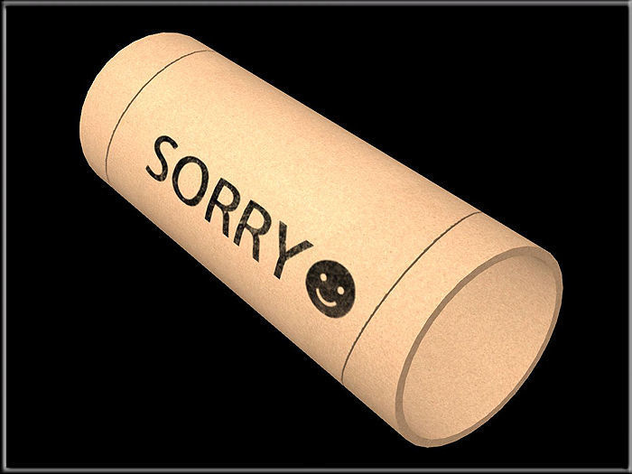 The core of the toilet paper