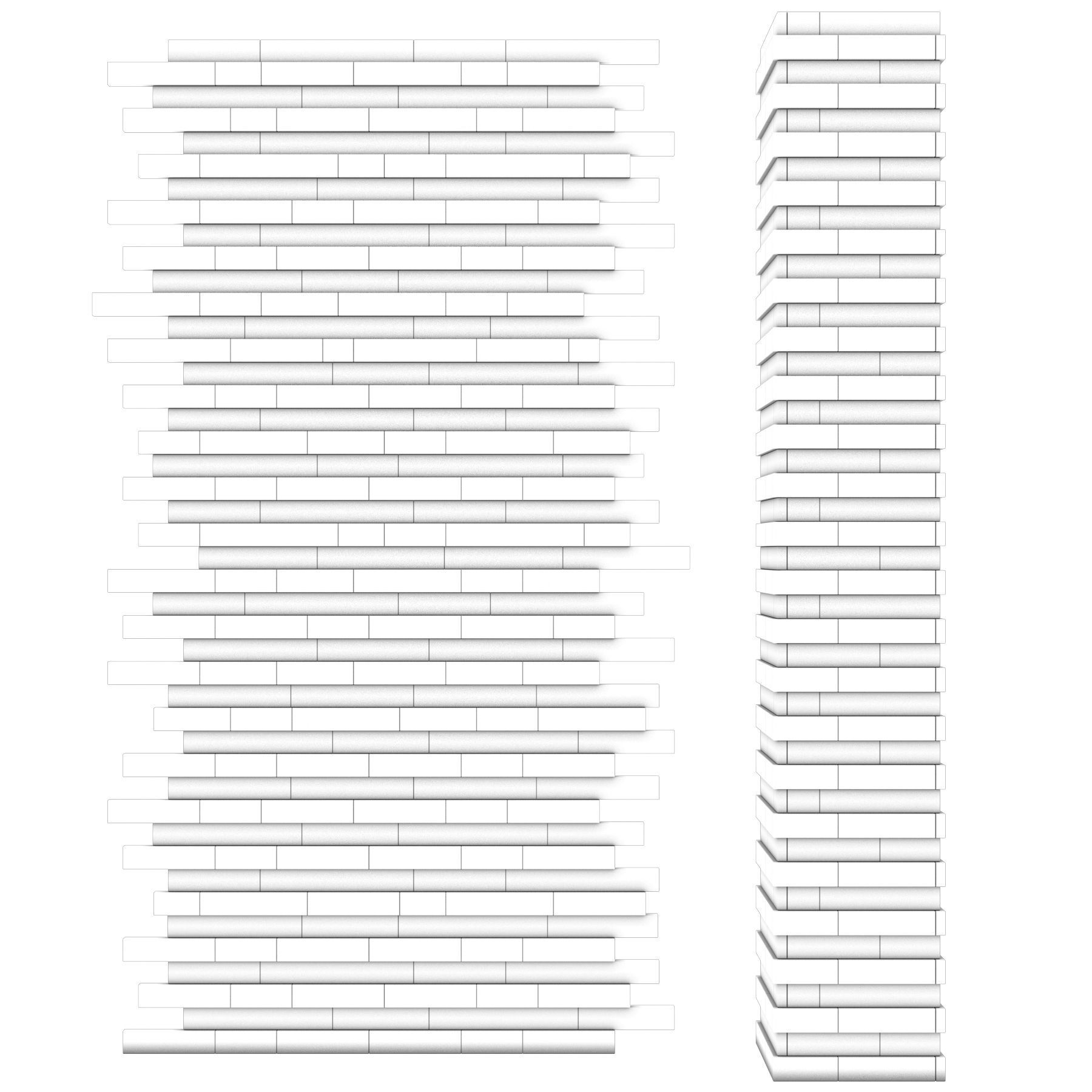 Modern Stone Cladding 3D model | CGTrader