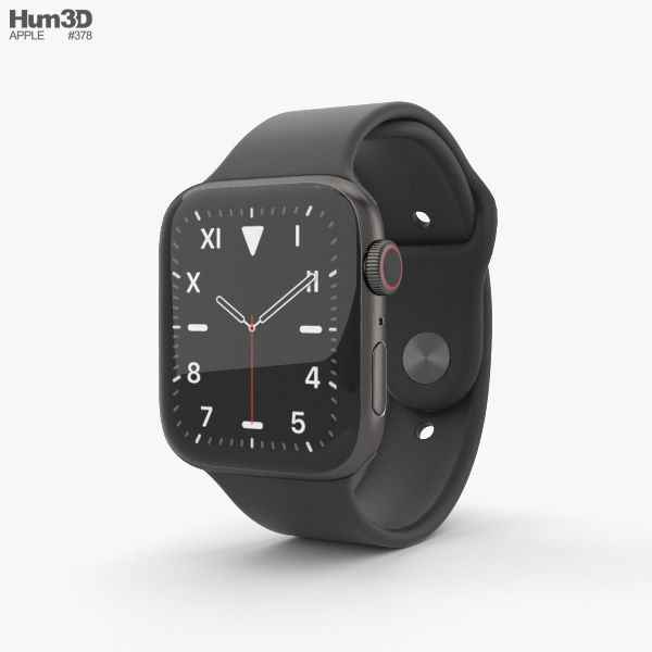 Apple Watch Series 5 44mm Space Black Titanium Case with SB
