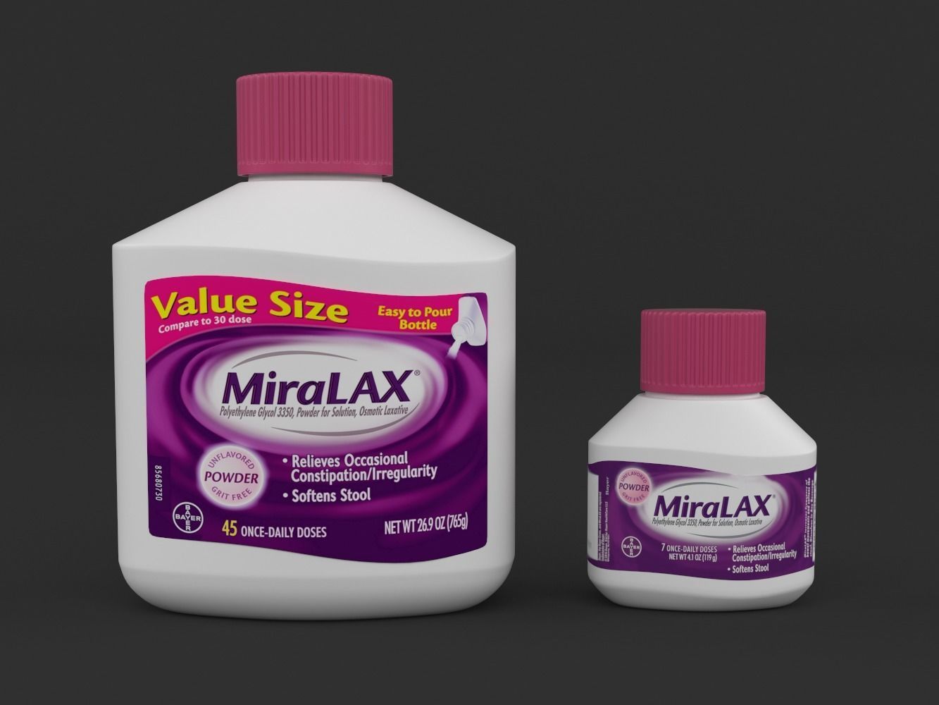 MiraLax Laxative Powder for Gentle Constipation Relief