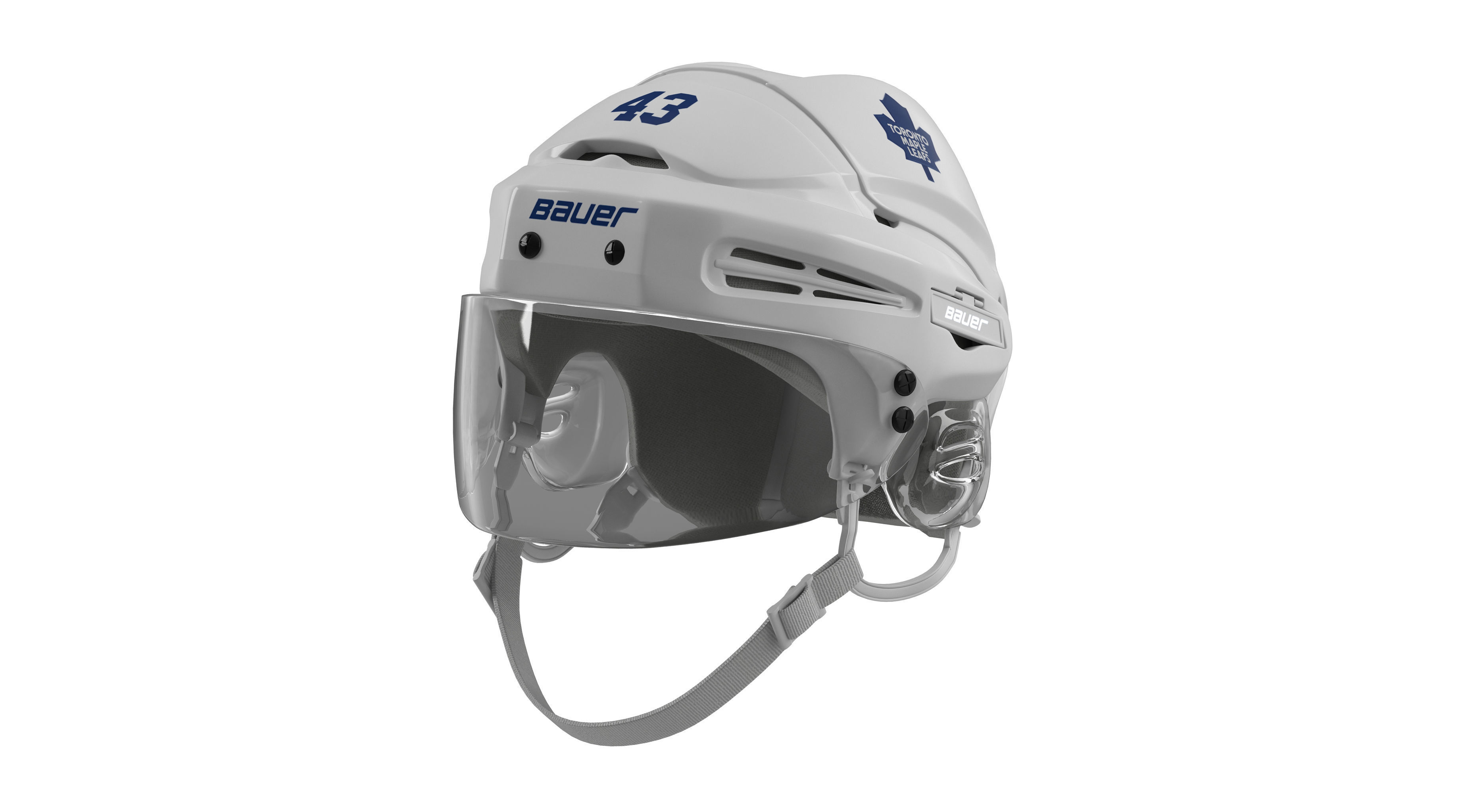 3D model Hockey Helmet Toronto Maple Leafs CGTrader