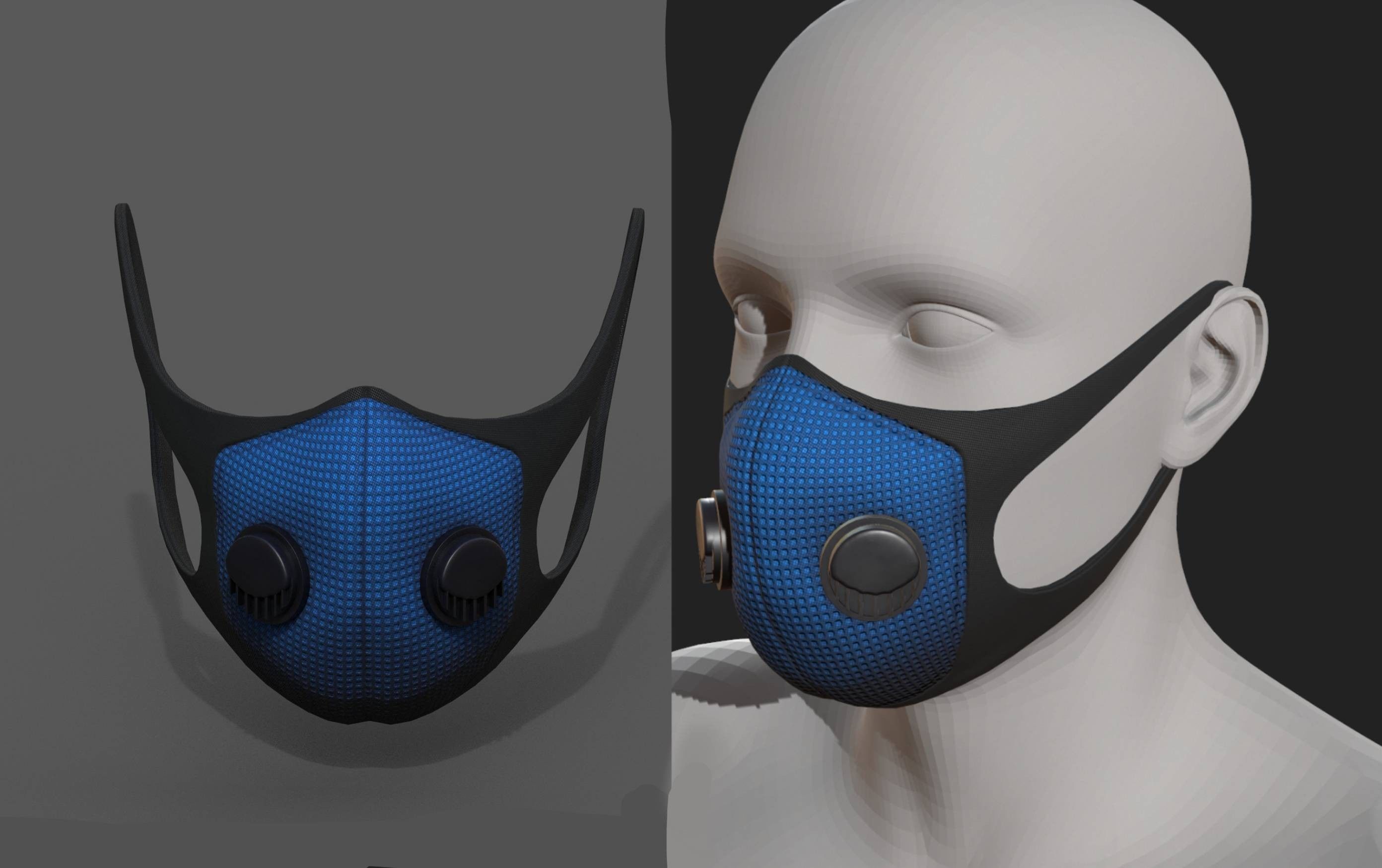 Gas mask protection futuristic fantasy isolated