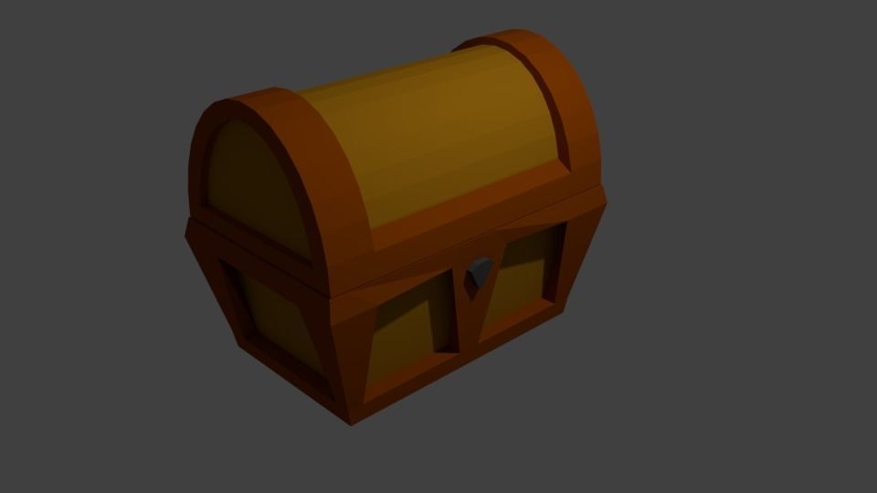 chest Low-poly 3D model