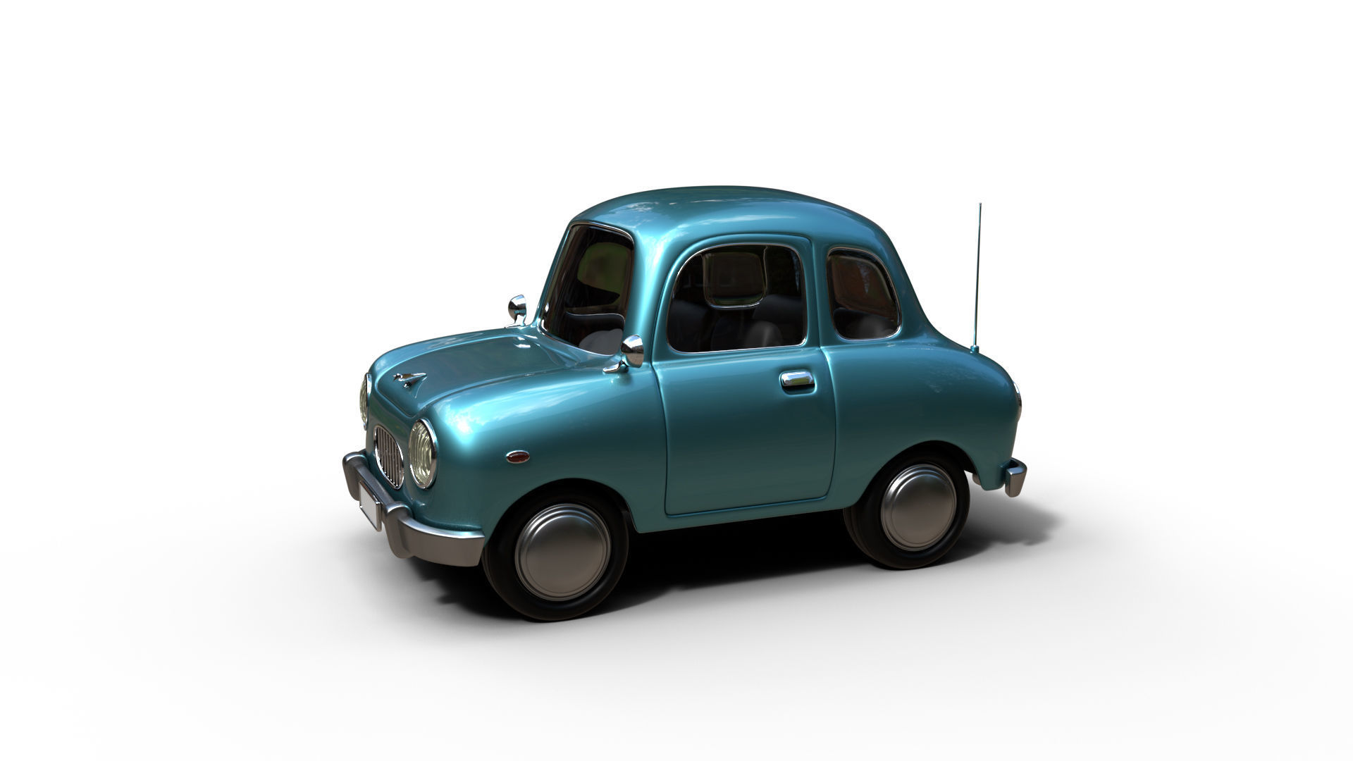 Cartoon Car Rig 3D model rigged | CGTrader