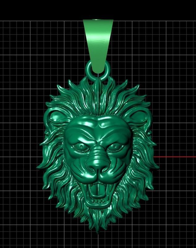 Aslan kafa erkek kolye - Lion head men necklace 3D model 3D printable ...