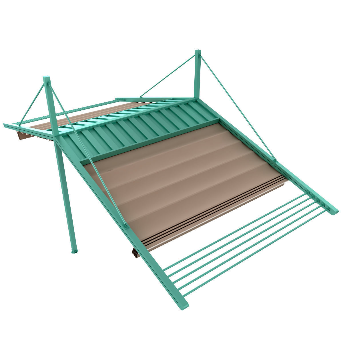 Motorized Pergola 3a copper patina