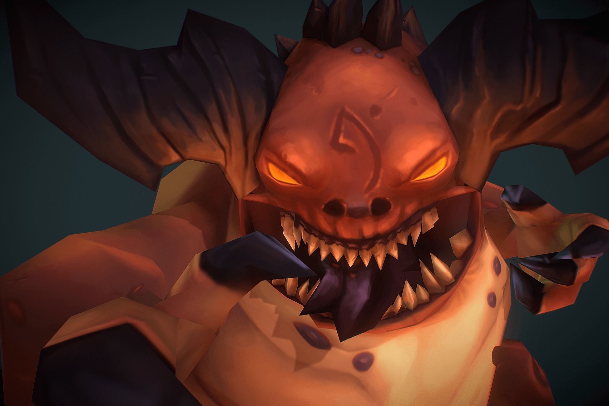 Demon Fatty - Low Poly Hand Painted