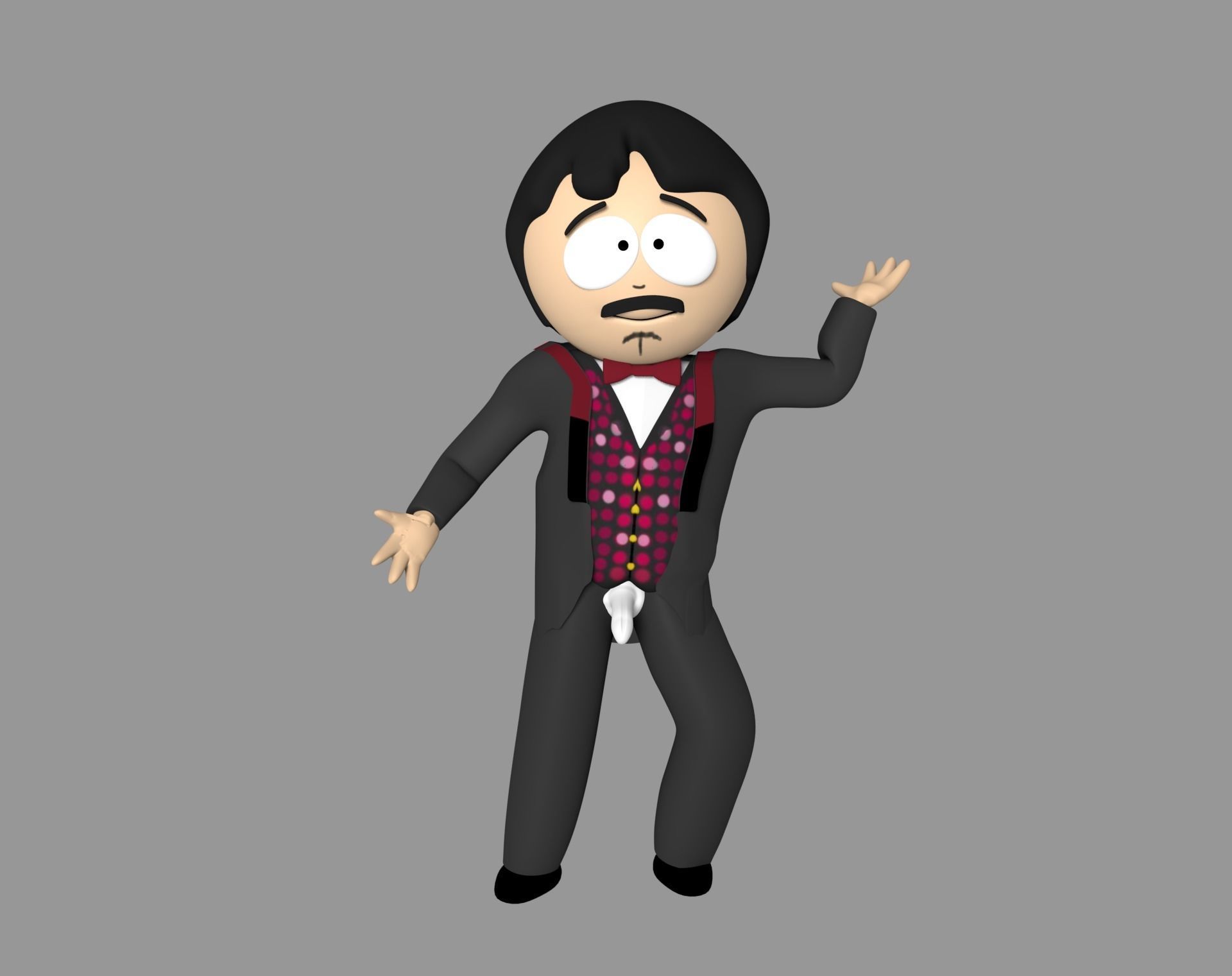 rigged Randy Marsh Cock magic South park 3D rigged model