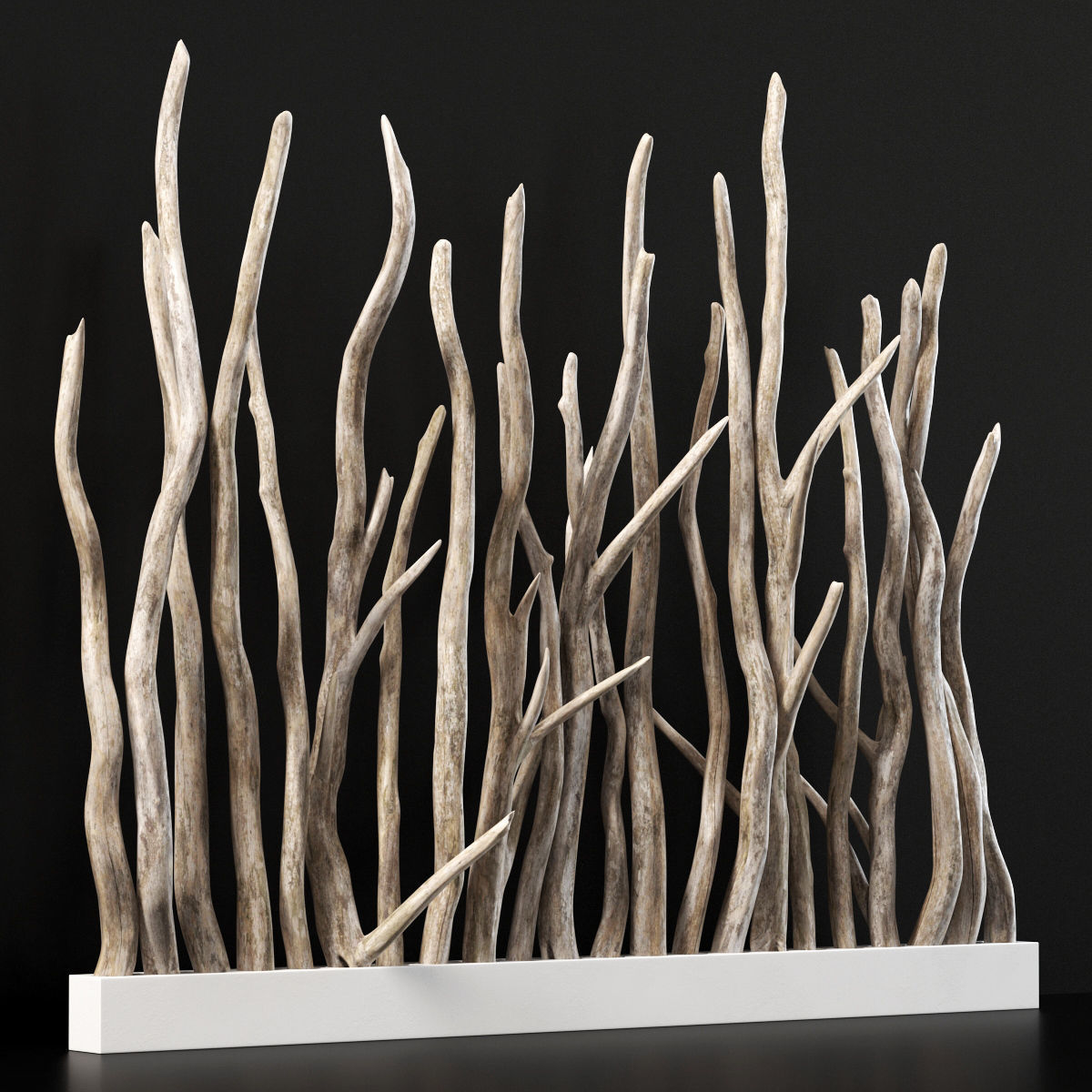 Planter wall branch crooked old n1