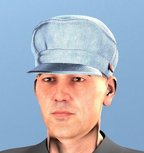 French Work Cap Package 3D model | CGTrader