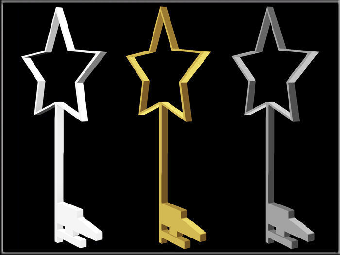 3D model STAR KEY CGTrader