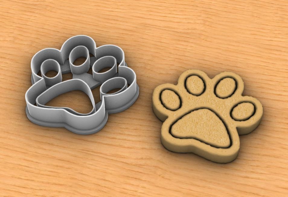 Paw cookie cutter