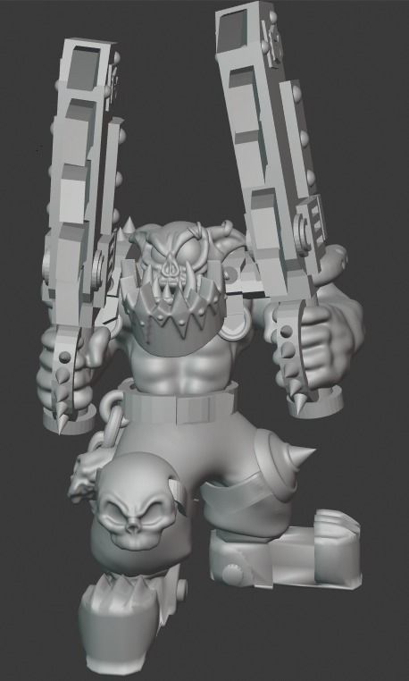 Orc with Chainchoppa Ork Conversion not Warhammer 40k