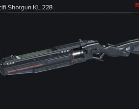 3d Model Scifi Shotgun Ppt 25 Vr Ar Low Poly Cgtrader