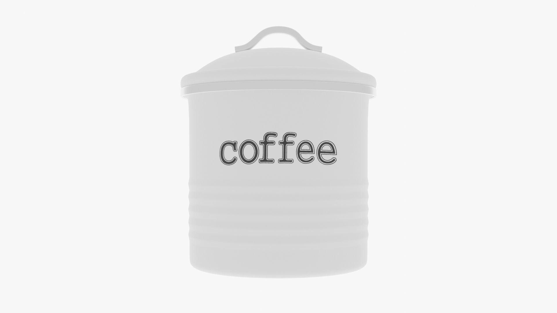 Coffee Canister 3D model CGTrader