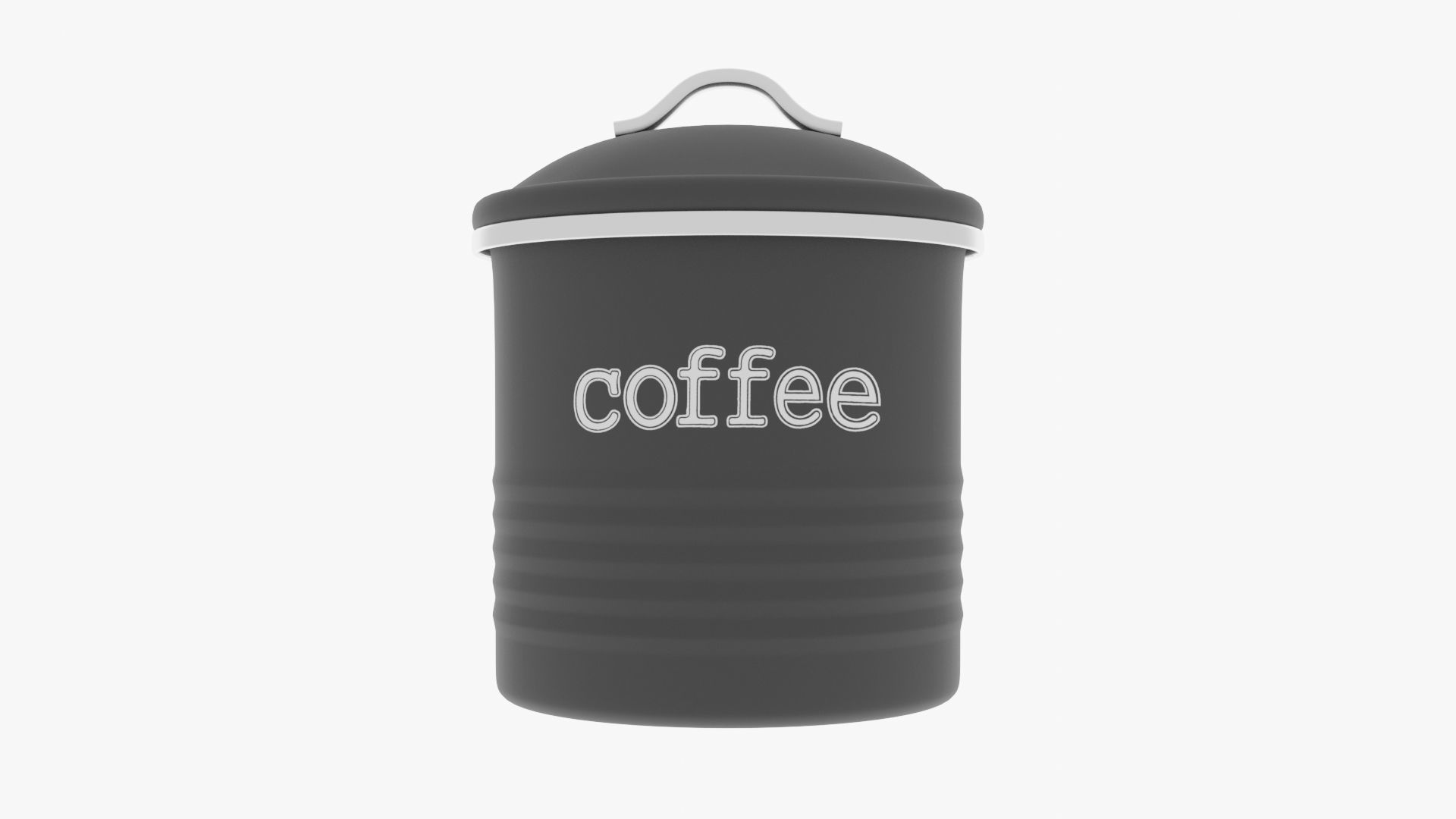 Coffee Canister 3D model CGTrader
