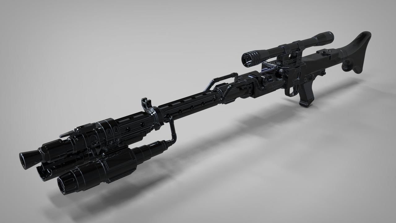 DLT19 heavy blaster rifle 3D printable model imperial
