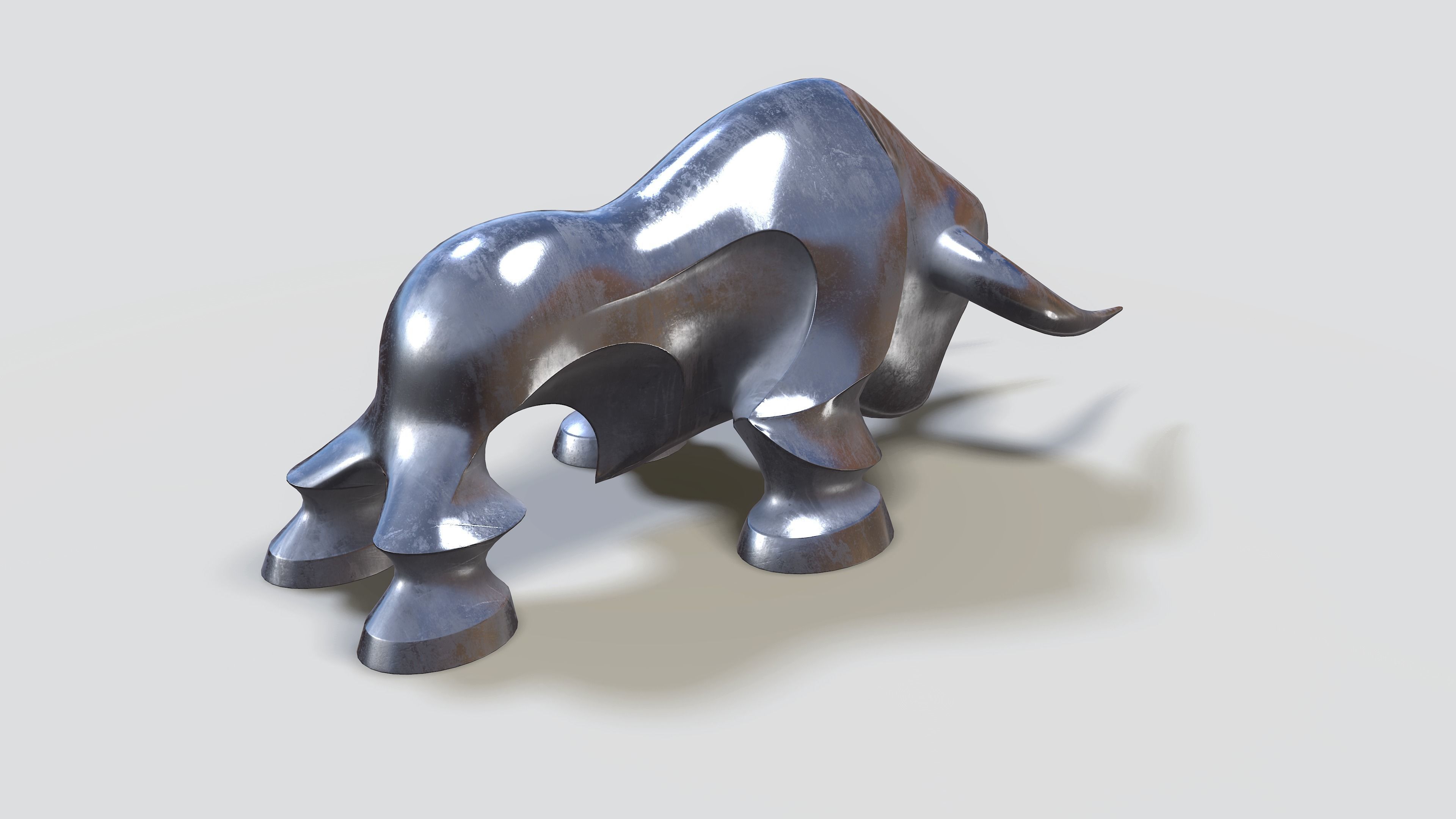 3D model Decorative bull statue VR / AR / lowpoly CGTrader