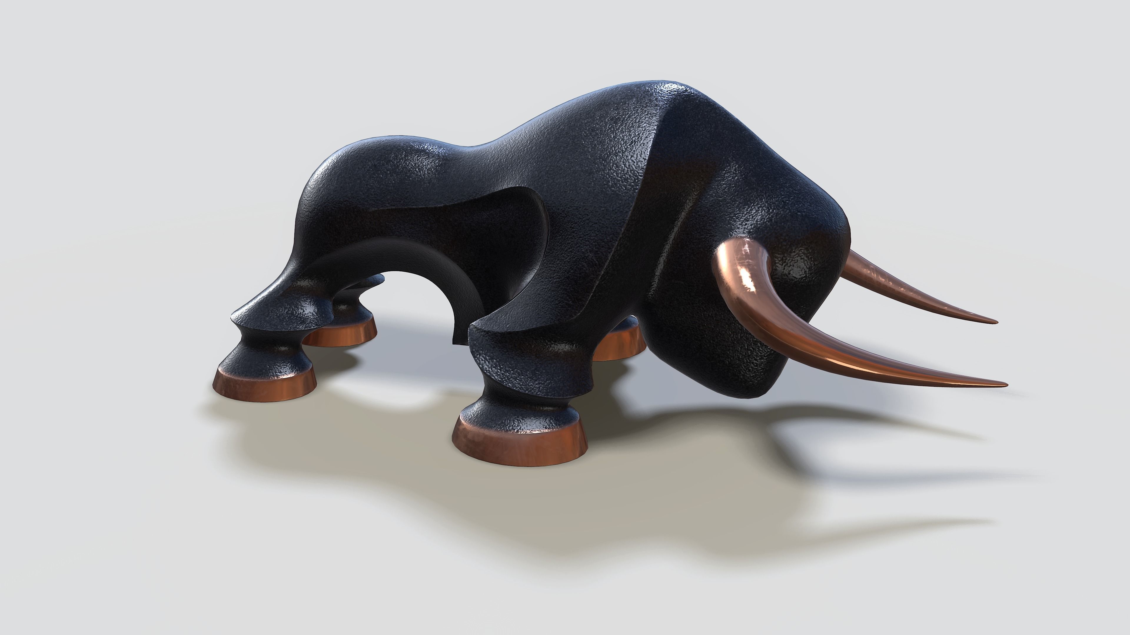 3D model Decorative bull statue VR / AR / lowpoly CGTrader