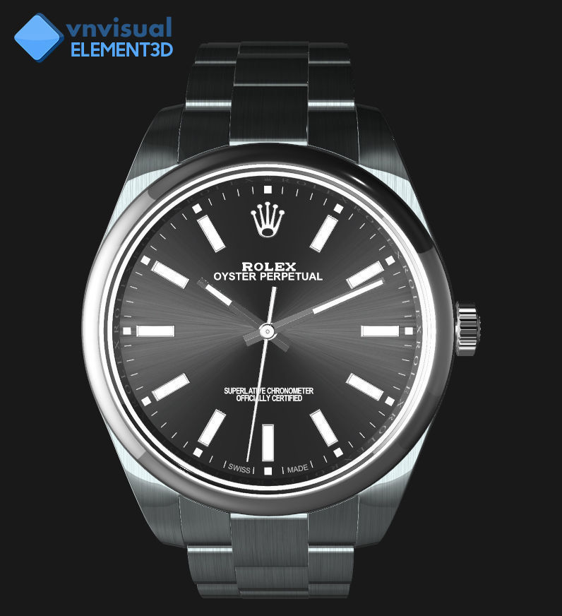 E3D -  Rolex Oyster Perpetual 3D model