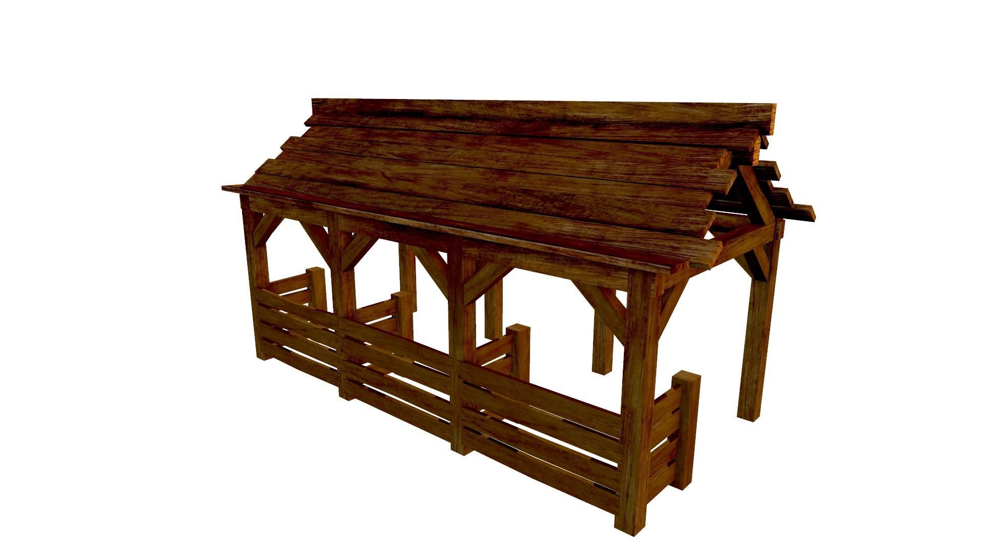 3D model Horse Stable Game Ready VR / AR / low-poly | CGTrader