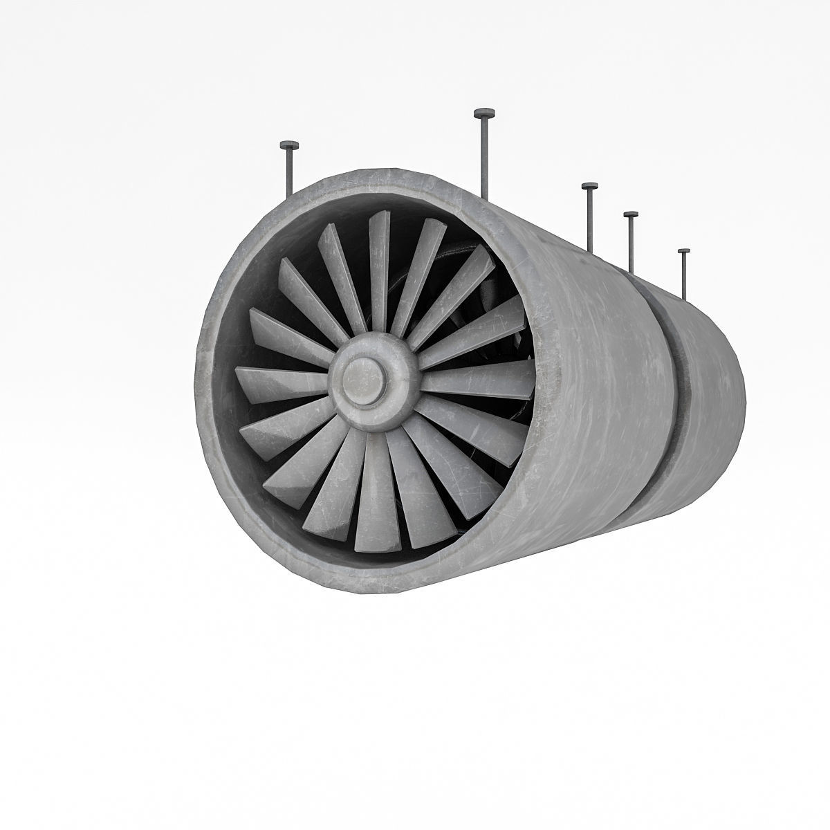 3D model Tunnel Ventilation Fan Model VR / AR / lowpoly CGTrader
