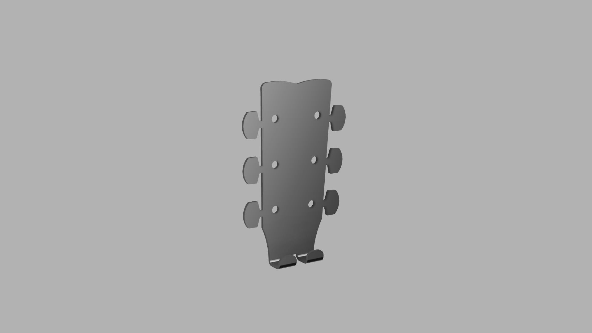 Guitar wall hanger 2 3D model 3D printable CGTrader
