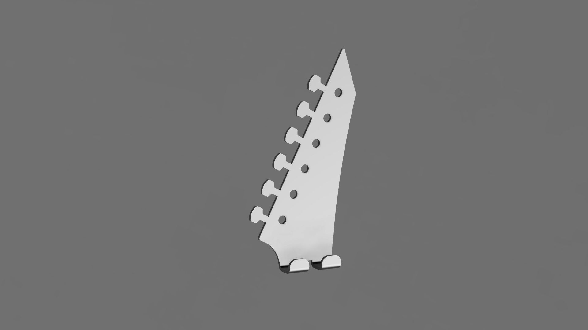 Guitar wall hanger 3 3D model 3D printable CGTrader
