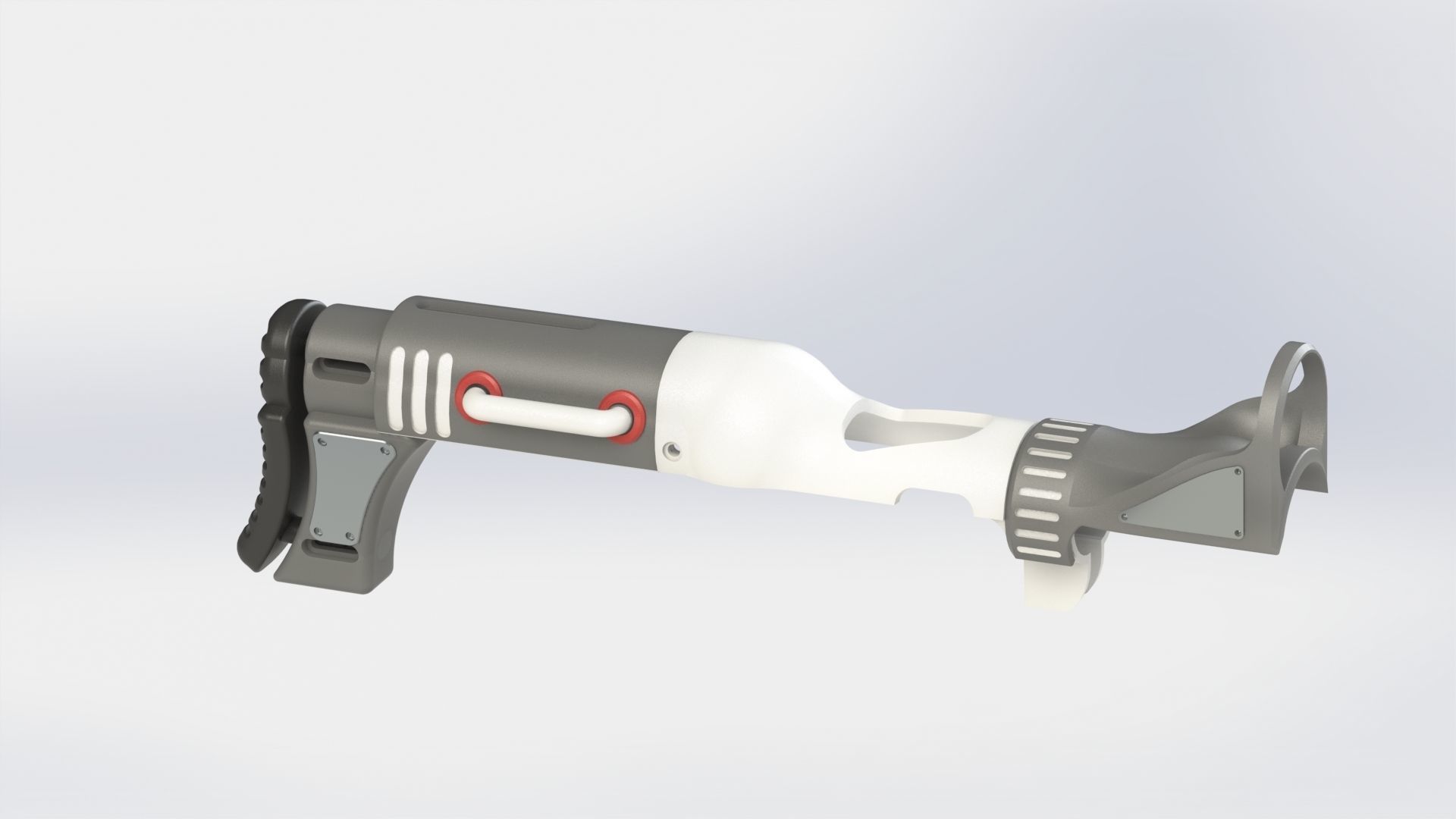 PSVR Aim stock with 2 sections of length adjustment