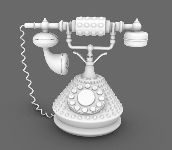 OLD CLASSIC PHONE 3D model | CGTrader