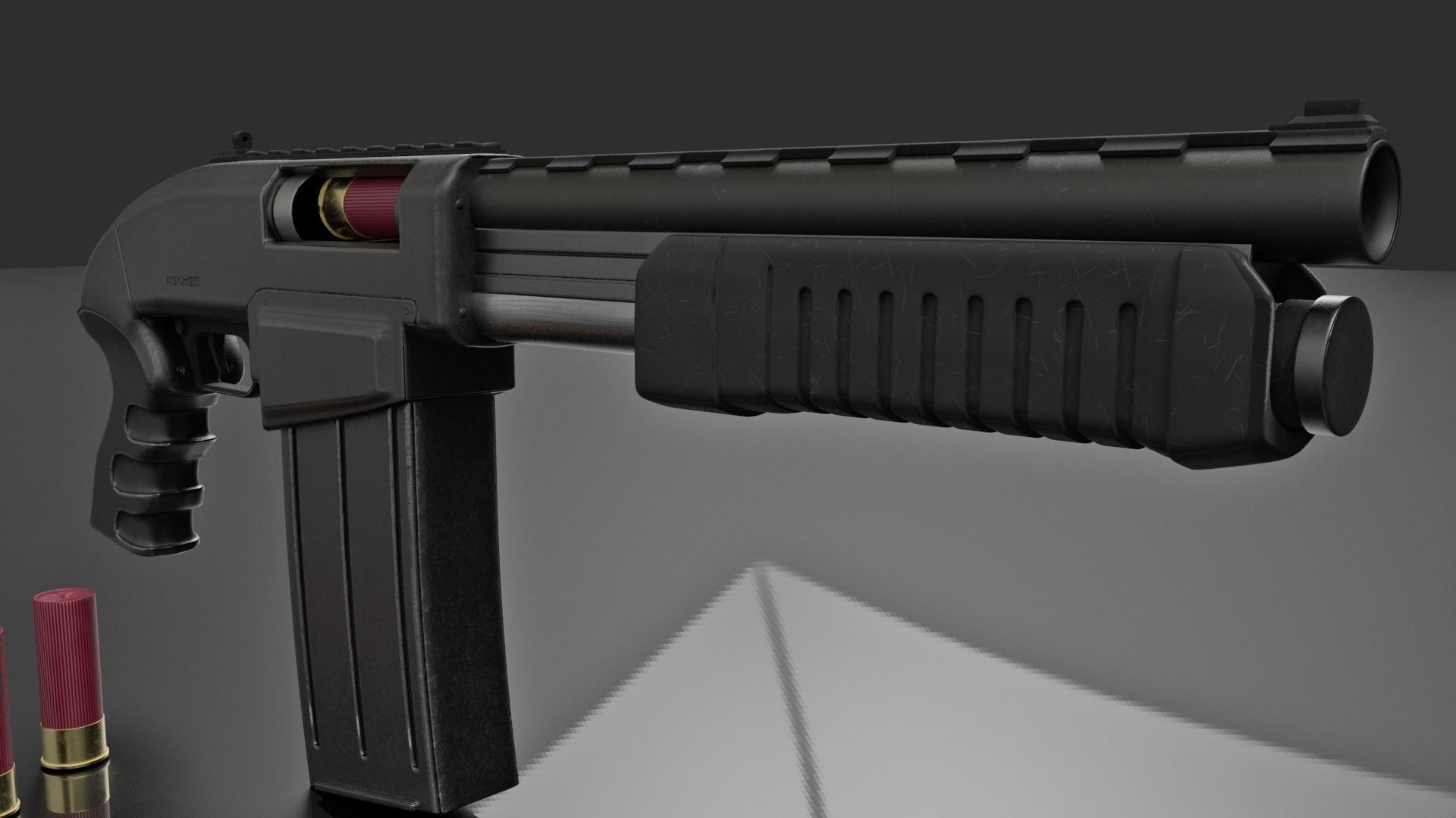 Pump Action Shotgun V01 3D Model CGTrader pump-action-shotgun-v01-3d-model-cgtrader