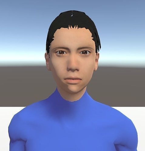 Unity Humanoid Model Male 001 free 3D model rigged | CGTrader