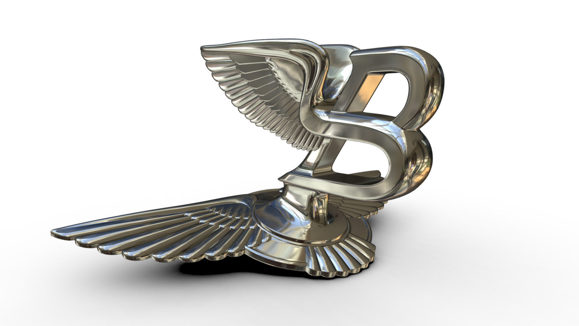 Bentley hood ornament 3 3D model CGTrader