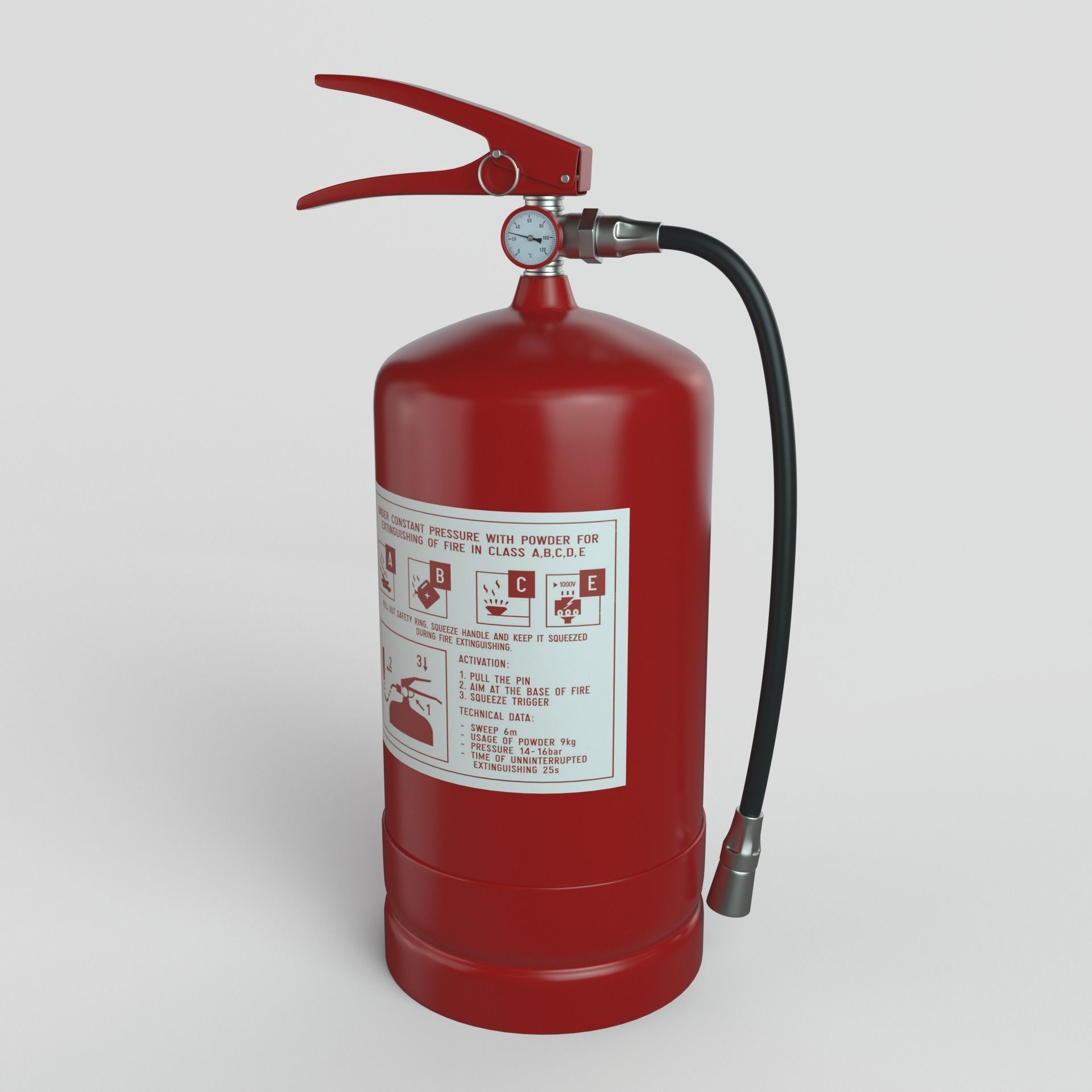 3D model emergency Fire Extinguisher CGTrader