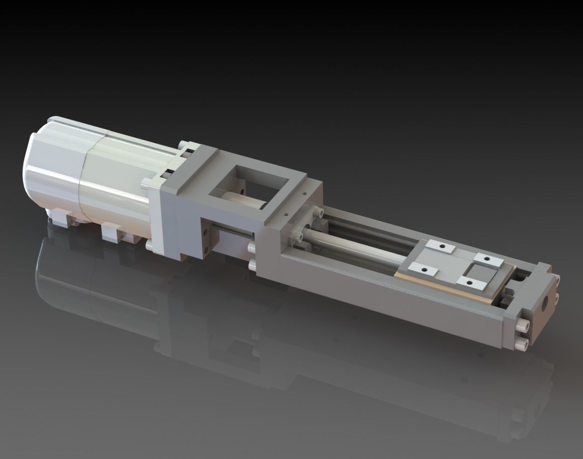 3D Servo Linear Actuator CGTrader