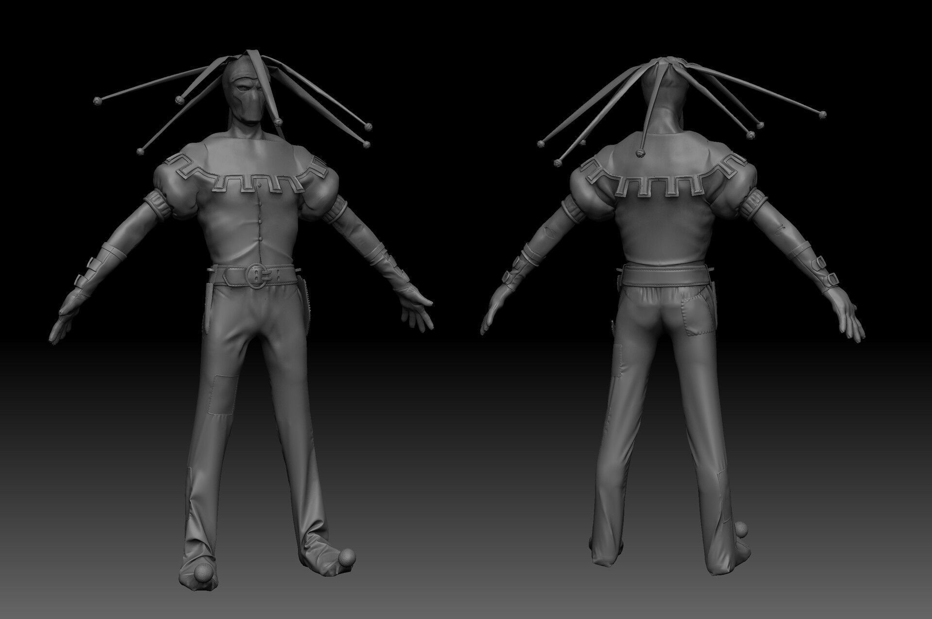 Jester Sculpt 3D model | CGTrader