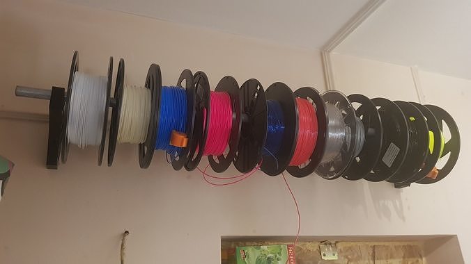 filament spools wall hanger 3D model 3D printable | CGTrader