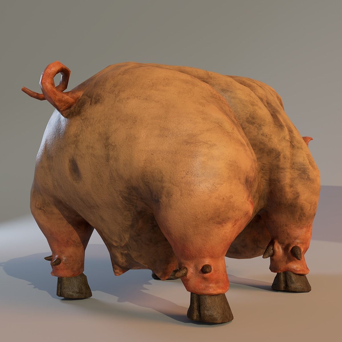 3D model Scary Pig VR / AR / low-poly | CGTrader