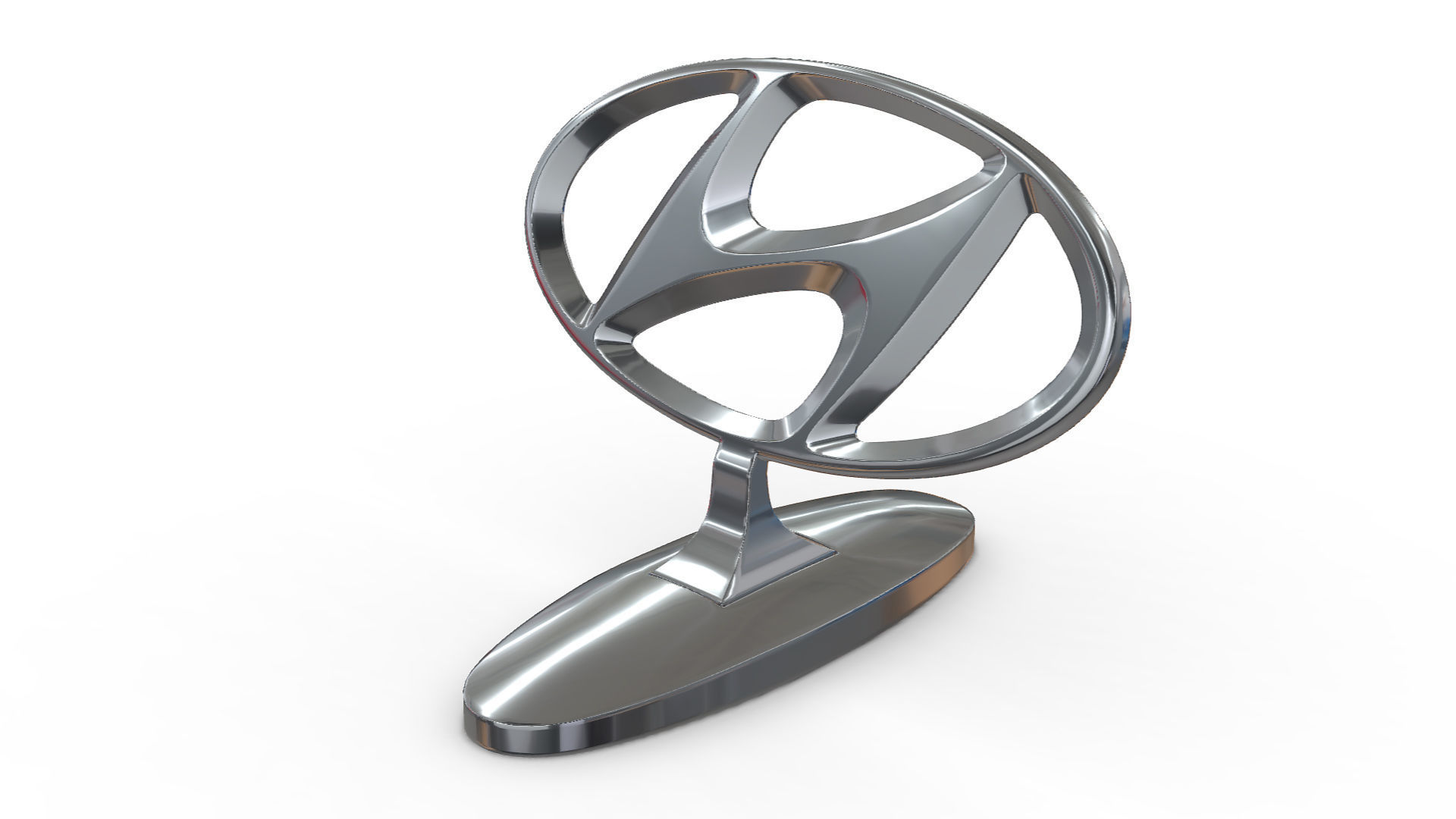 3D model Hyundai hood ornament CGTrader