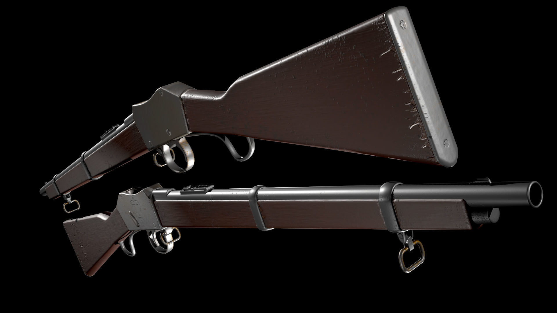 3D model Martini Henry rifle wild western CGTrader